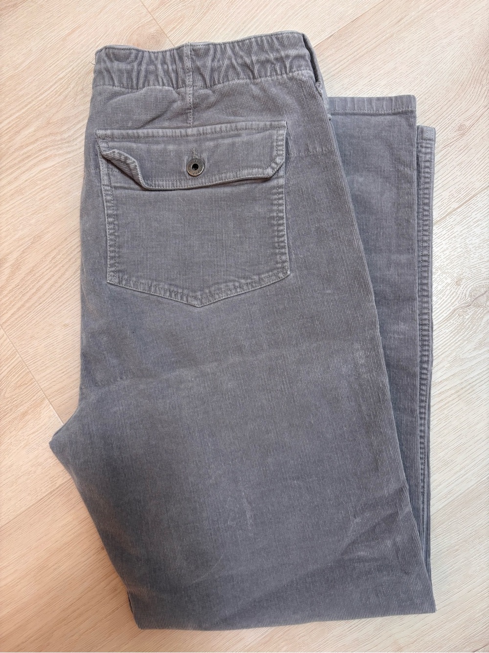Flint and Tinder Gray Corduroy Fatigue Wide-Leg Pants - Picture 4 of 5